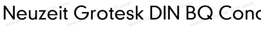 Neuzeit Grotesk DIN BQ CondensedBo字体转换